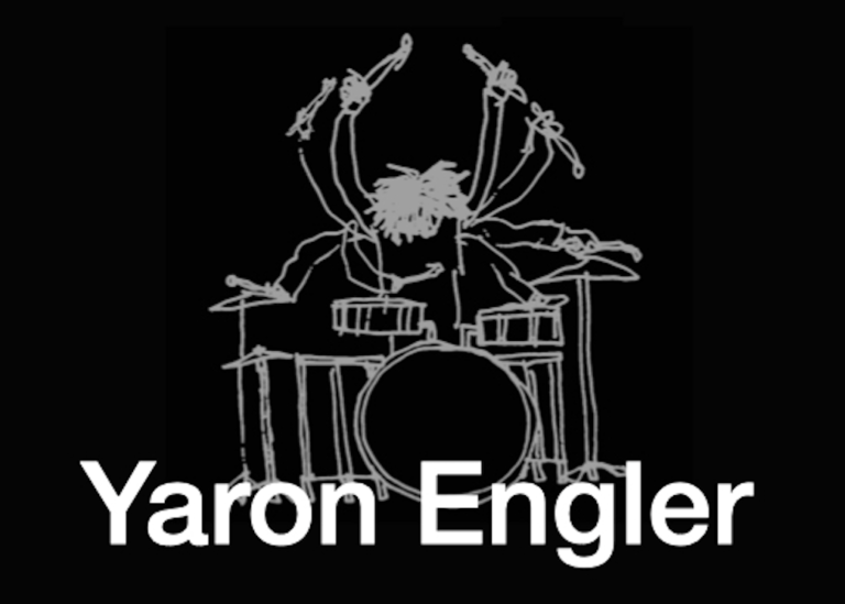 Animation of Yaron Engler playing drums made by Yali Engler